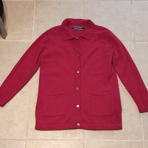 Woolovers Button Down Cardigan Sweater 100% Wool